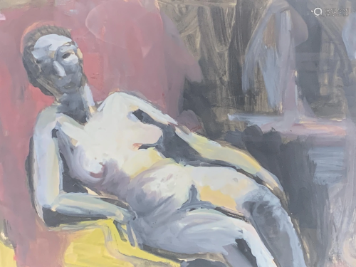 Ghitta Caiserman-roth, Painting, Female Nude