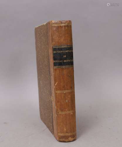 ŒUVRES COMPLETES de BOILEAU DESPREAU Paris 1877, Volume reli...