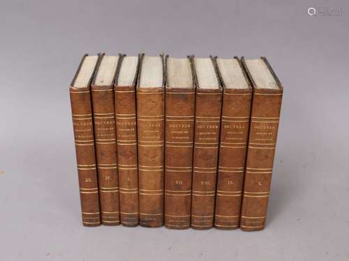 ŒUVRES de MARMONTEL Paris 1824, 8 volumes reliés.