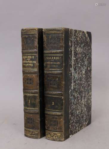 GALERIE des CONTEMPORAINS illustrés. Bruxelles 1840, 2 volum...