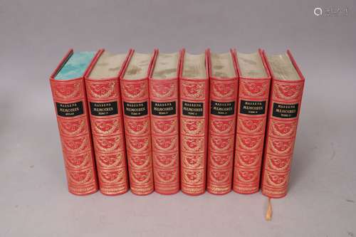 MEMOIRES de MASSENA Editions Jean de Bonnot 8 volumes reliés...