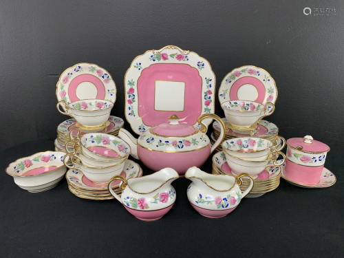 Aynsley Pink Floral Tea Service, Mappin & Webb