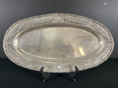 Antique Georg Roth Hanau German Silver Fish Tray