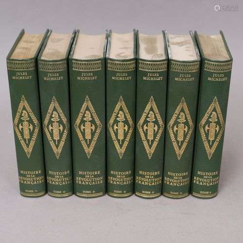 HISTOIRE de la REVOLUTION FRANCAISE. Jules MICHELET 7 volume...