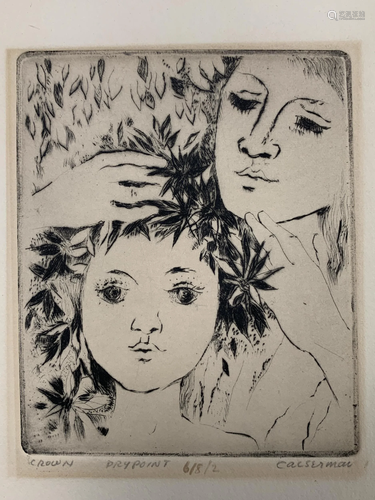 Ghitta Caiserman-roth, Drypoint, Crown