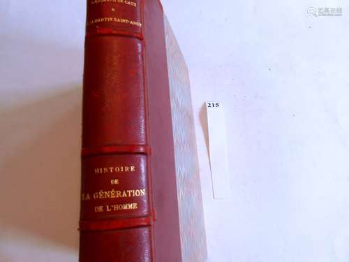 HISTOIRE de la GENERATION (reproduction) de l’HOMME, précédé...