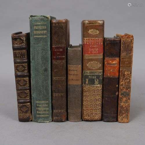 LOT de 7 volumes XVIII° et XIX° Reliés.