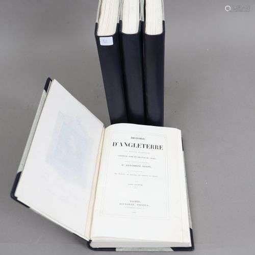 HISTOIRE d’ANGLETERRE. 1837, 4 volumes reliés.