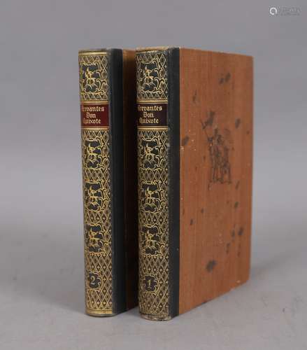 DON QUICHOTTE Edition en allemand 2 volumes reliés.