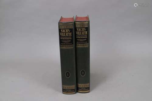 SACHS-VILLATTE – Dictionnaire français-Allemand. 2 volumes.