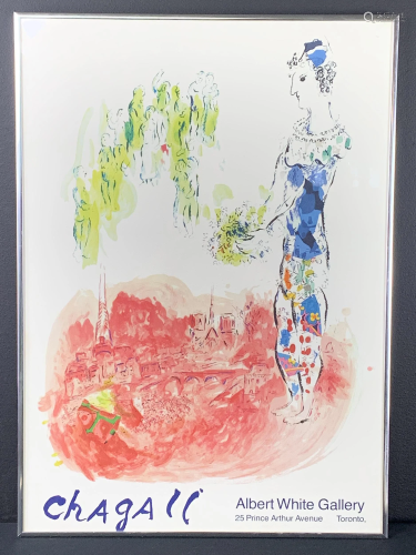 1974 Marc Chagall Albert White Gallery Poster