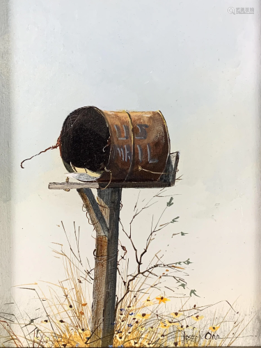 Joseph Orr, Oil On Board, Country Mailbox