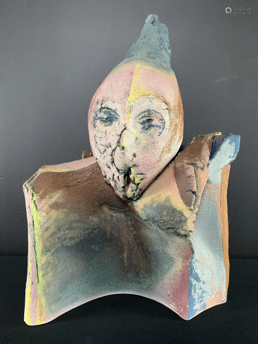 Eva Lapka, Large Abstractionist Ceramic Sculpture