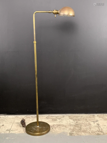 Vintage Brass Adjustable Apothecary Floor Lamp