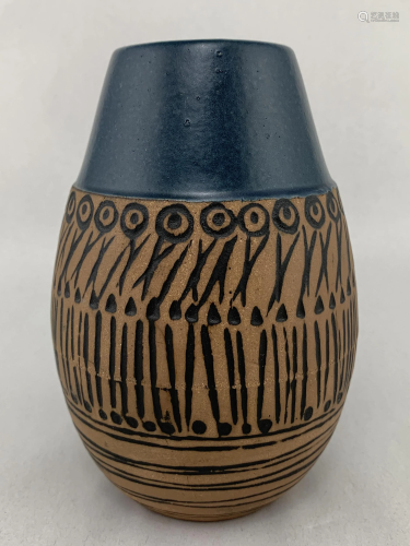 Signed 1950s Gustavsberg Lisa Larson Granada Vase