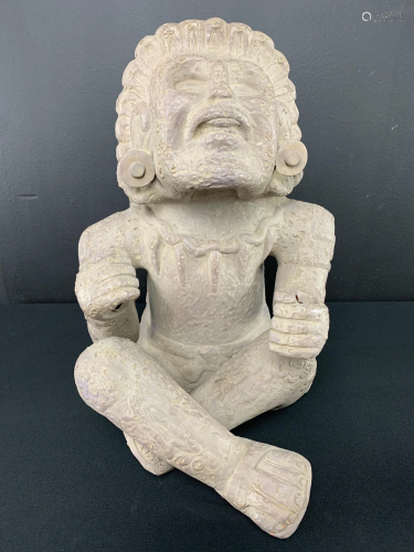 Pre Columbian Mesoamerican Style Seated Figure