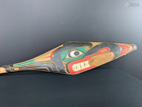 Ceremonial Northwest Coast, Haida Style Oar