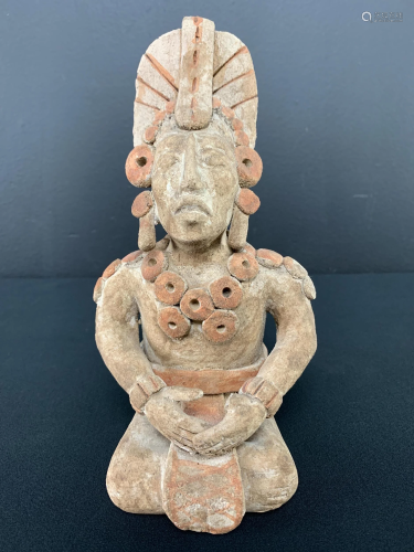 Pre Columbian Mesoamerican Style Seated Figure