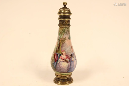 Vienna Enamel Perfume Bottle