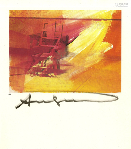 ANDY WARHOL - Electric Chair - Color offset lithograph