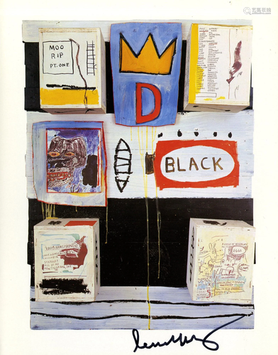 JEAN-MICHEL BASQUIAT - Black - Color offset lithograph