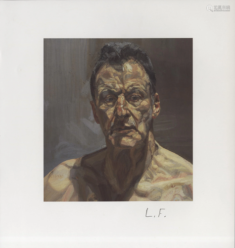 LUCIAN FREUD - Reflection (Self-Portrait) - Color