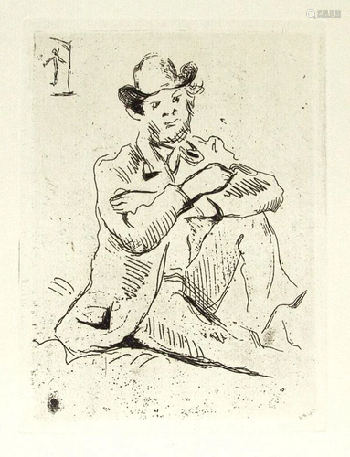 PAUL CEZANNE - Guillaumin au Pendu - Etching