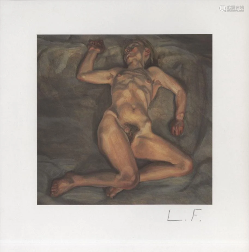 LUCIAN FREUD - Naked Girl Asleep II - Color offset