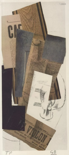 GEORGES BRAQUE - Composition (Violon) - Original color