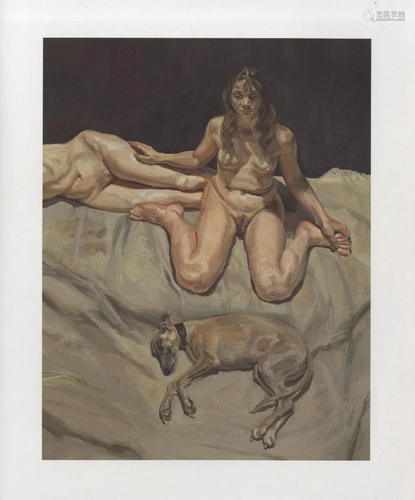 LUCIAN FREUD - Pluto and the Bateman Sisters - Color