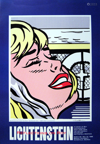 ROY LICHTENSTEIN - Shipboard Girl - Original color