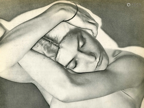 MAN RAY - Sleeping Woman (Woman on Folded Arms) -