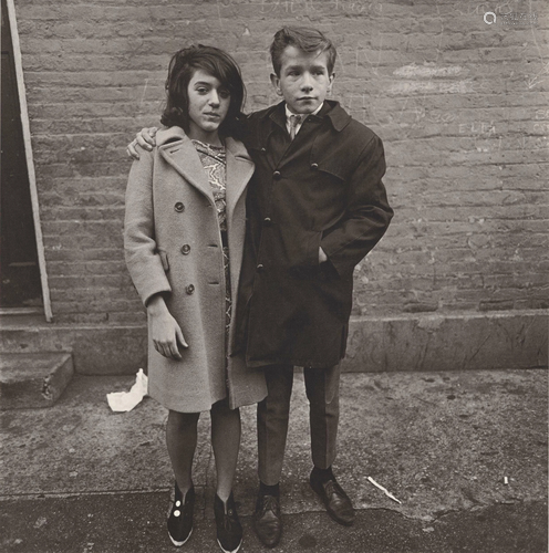 DIANE ARBUS - Teenage Couple on Hudson Street, N.Y.C -