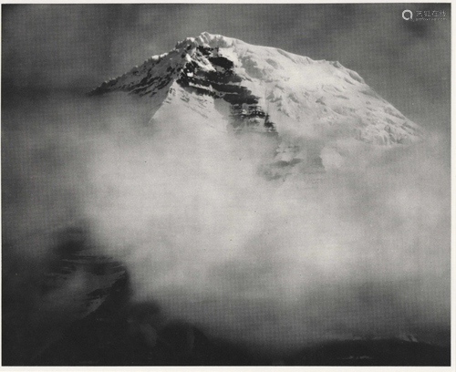 ANSEL ADAMS - Summit of Mount Robson from D. & B.