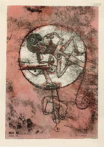 PAUL KLEE - Der Verliebte - Original color lithograph &