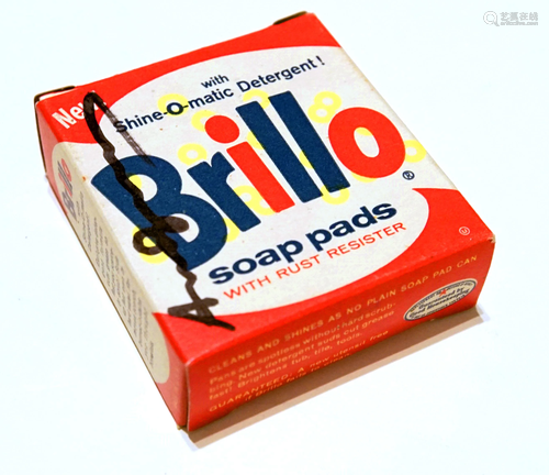 ANDY WARHOL - Brillo Box #1 - Color inks on stiff