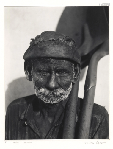 WALKER EVANS - Coal Dock Worker, Havana, Cuba - Gelatin