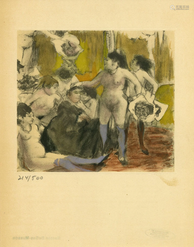 EDGAR DEGAS - Fete de la patronne - Original color