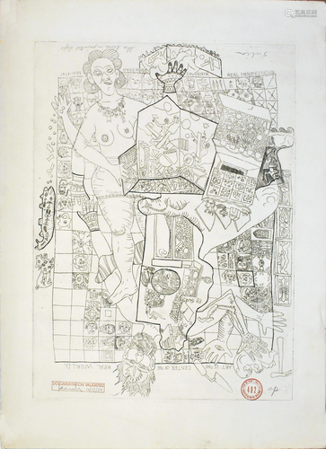 ISAIAH ZAGAR - She Lives a Paintful Life - Etching