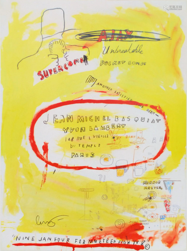 JEAN-MICHEL BASQUIAT - Supercomb - Color offset