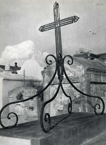 CLARENCE JOHN LAUGHLIN - Cross on Curlicues - Original