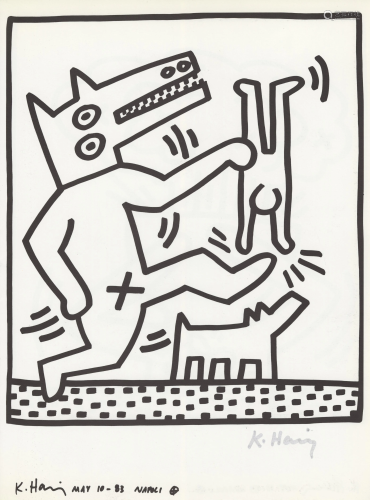 KEITH HARING - Naples Suite #17 - Lithograph