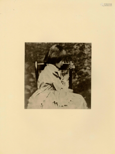 LEWIS CARROLL - Alice Liddell in Profile, Seated -