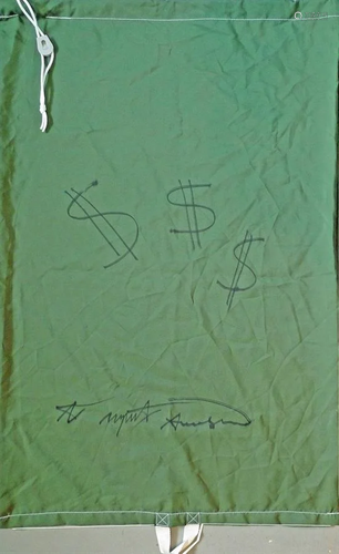 ANDY WARHOL - Dollar Signs - $$$ - Laundry Bag - Black