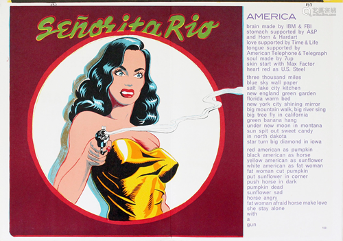 MEL RAMOS - Señorita Rio - Color lithograph