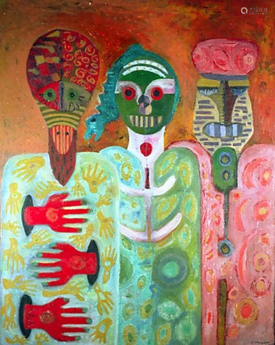 KARIMA MUYAES - Otros Conocidos I - Oil on canvas