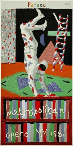 DAVID HOCKNEY - Parade, Metropolitan Opera, N.Y., 1981