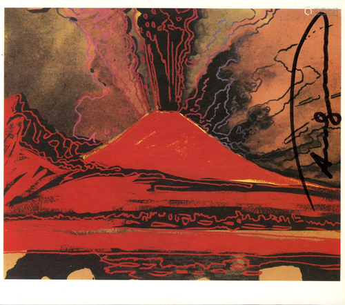 ANDY WARHOL - Vesuvius #14 - Color offset lithograph