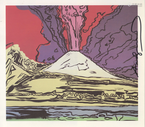 ANDY WARHOL - Vesuvius #06 - Color offset lithograph