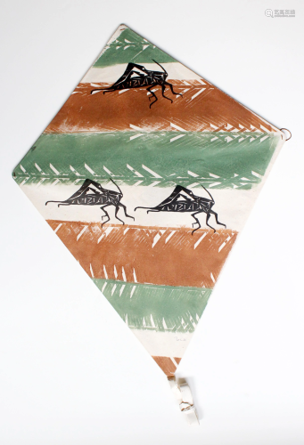 FRANCISCO TOLEDO - Tres Saltamontes - Color stencil cut